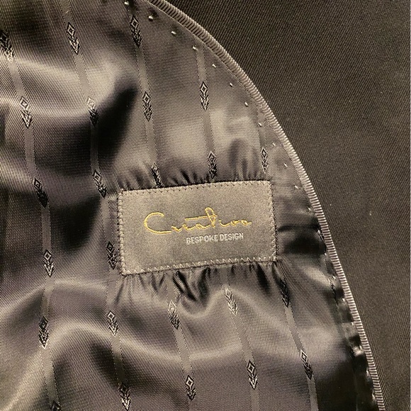 NWT Creative Black Suit Jacket Sport Coat Blazer 46L - Picture 7 of 11